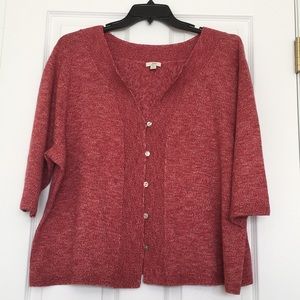 J.Jill Nantucket Red Cardigan -3X